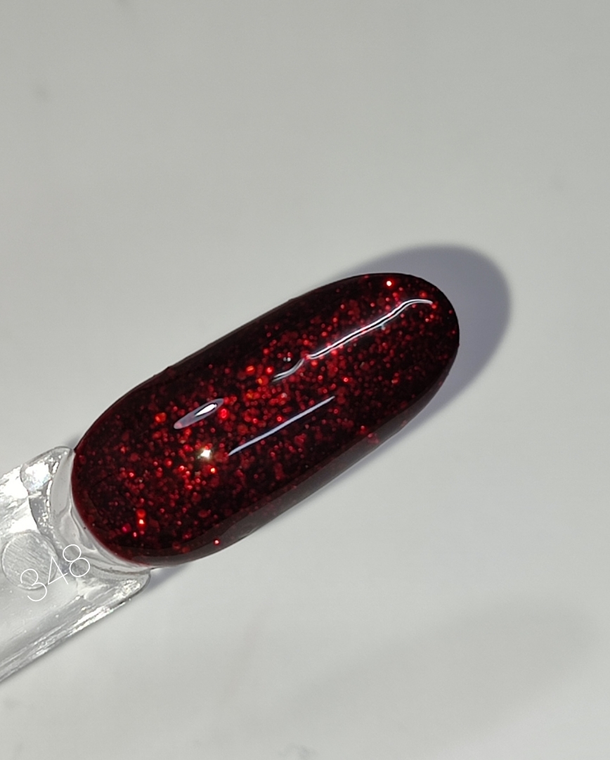 Ημιμόνιμο βερνίκι ΜΚ Ν348 μπορντό με shimmer 15ml